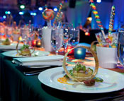 Elegant dinner plating
