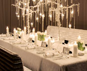 Elegant dining table decor